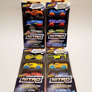 Nerf Nitro Cars set of 12 different cars 4 packs of 3
